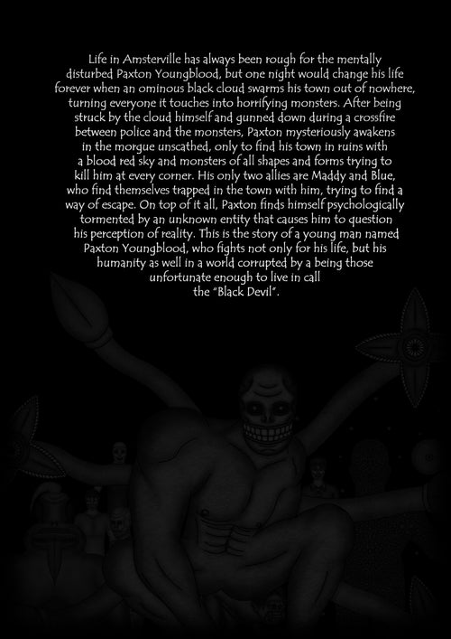 Back Cover with Blurb for Black Devil Volume 1: Trapped